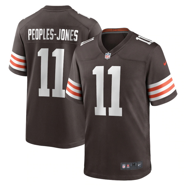 mens nike donovan peoples jones brown cleveland browns game jersey